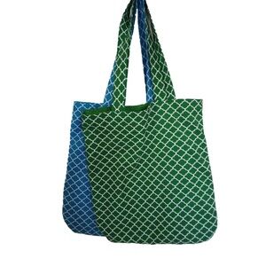 Simple Lightweight Green Corduroy Tote, Shoulder Bag